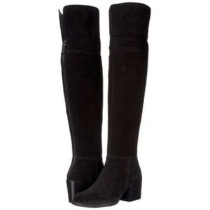 Steve Madden Black Suede Over The Knee Tall Boots ‘Orabela’ NIB Size 5.5